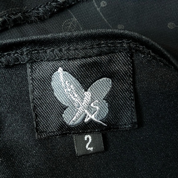 Sheer Black Short Dress with Slip Size 2 - Picture 4 of 5